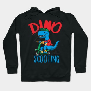 Funny E-Scooter, Dino Driving Scooter Hoodie